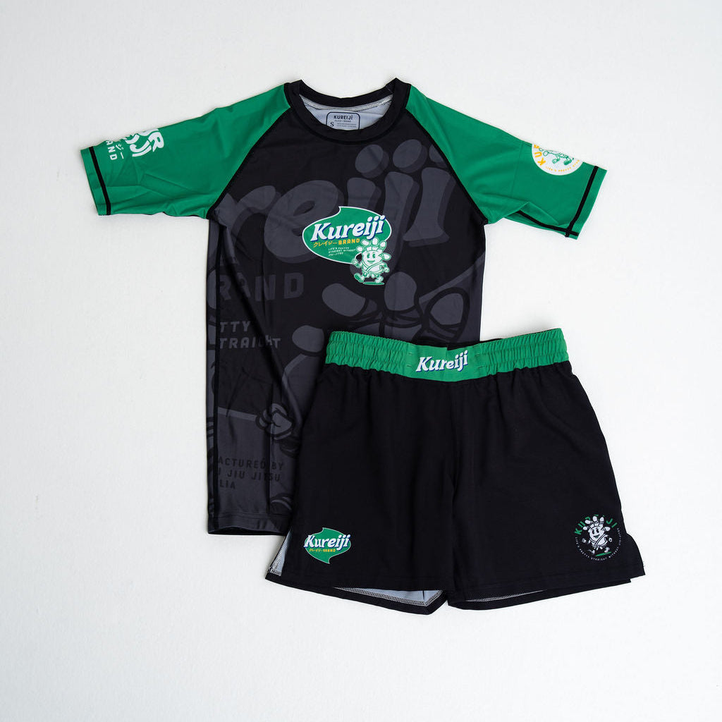 Kureiji Short Sleeve BJJ Rashguard -Twisted Fingers - Chicken