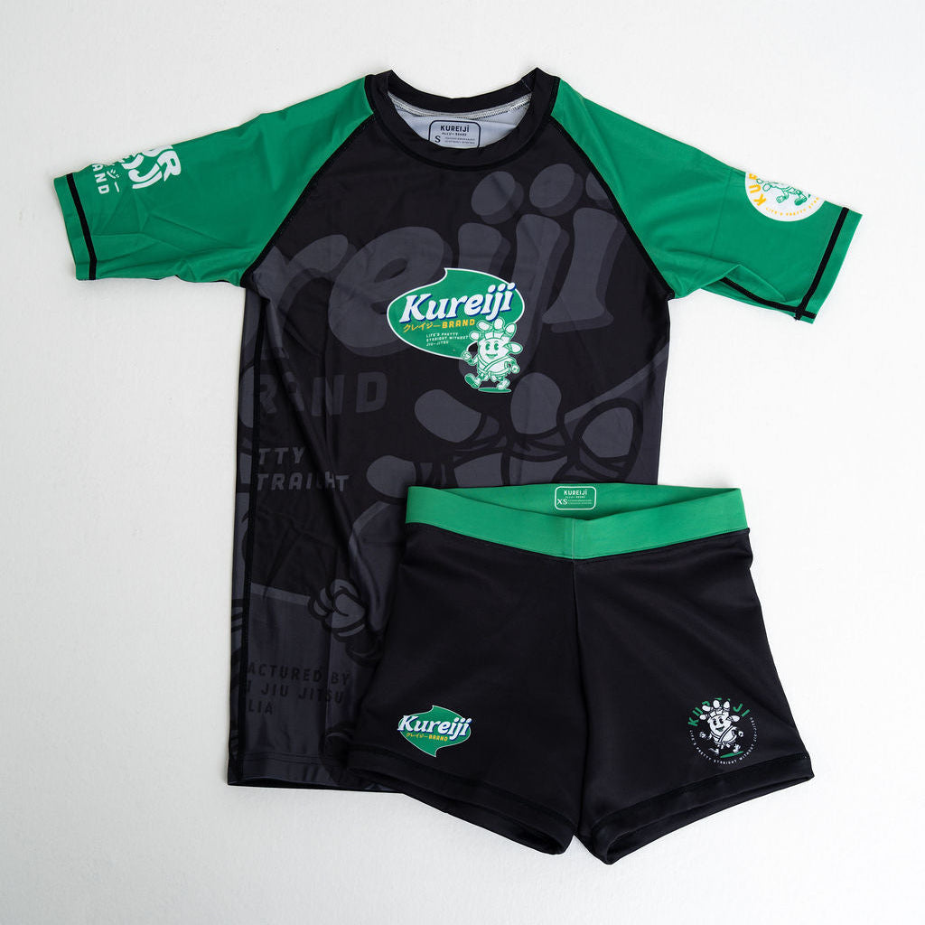 Kureiji Short Sleeve BJJ Rashguard -Twisted Fingers - Chicken