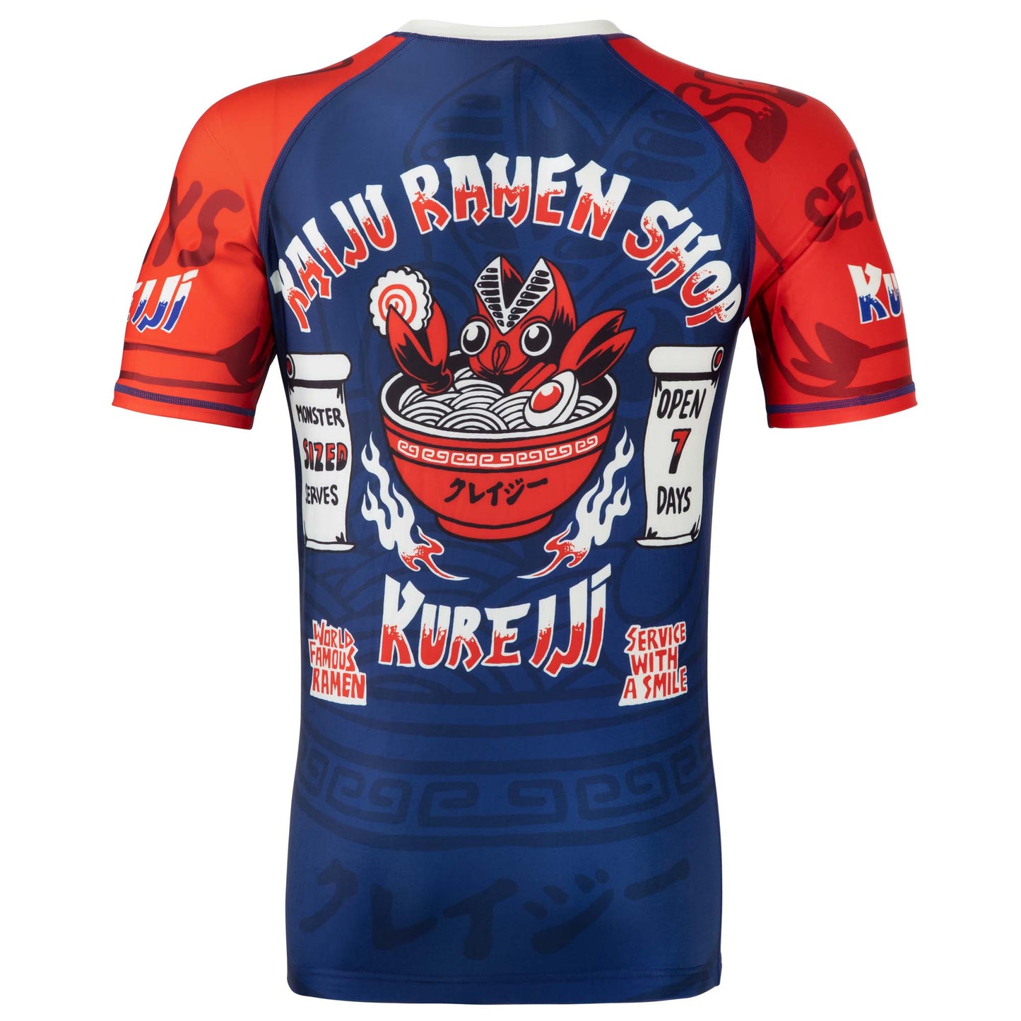 Kureiji BJJ Short Sleeve Rashguard - Kaiju Rooster Ramen