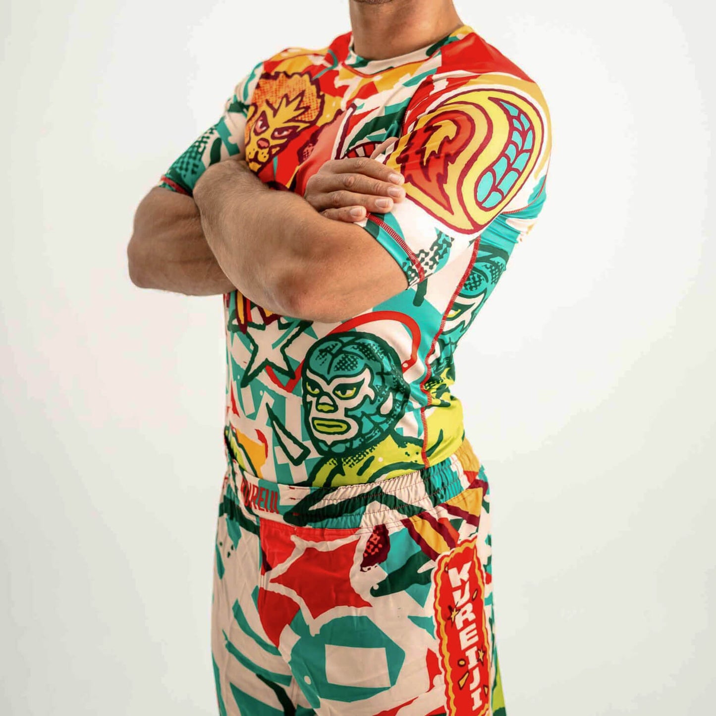 Kureiji Short Sleeve Rashguard - Luchadores