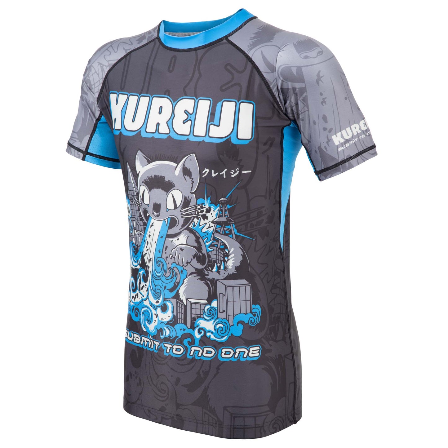 Kureiji Short Sleeve BJJ Rash guard - Catzilla