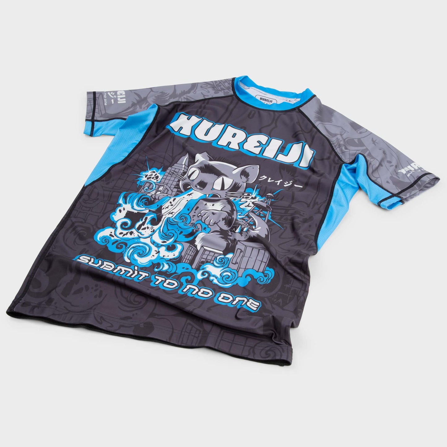 Kureiji Short Sleeve BJJ Rash guard - Catzilla