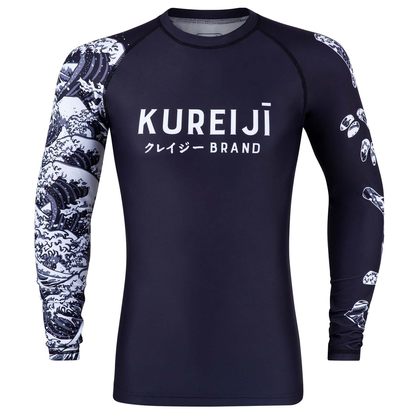 Kureiji Long Sleeve BJJ Rash guard - Dark Flow