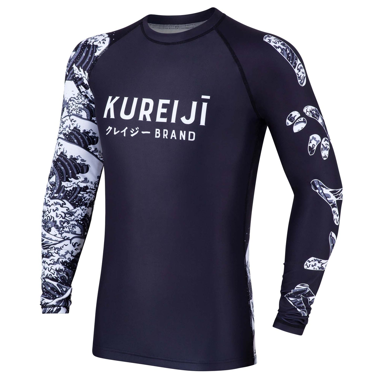 Kureiji Long Sleeve BJJ Rash guard - Dark Flow