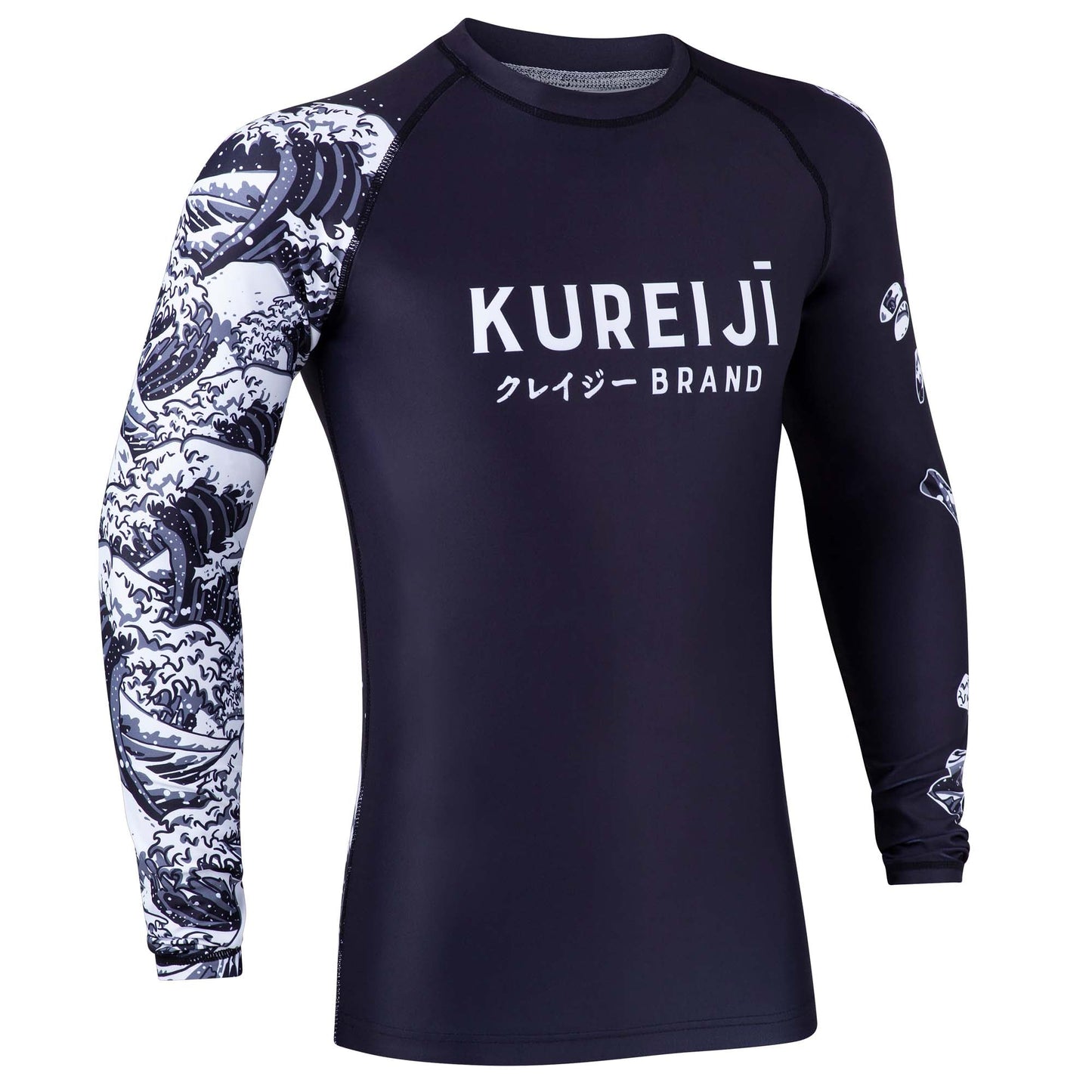 Kureiji Long Sleeve BJJ Rash guard - Dark Flow