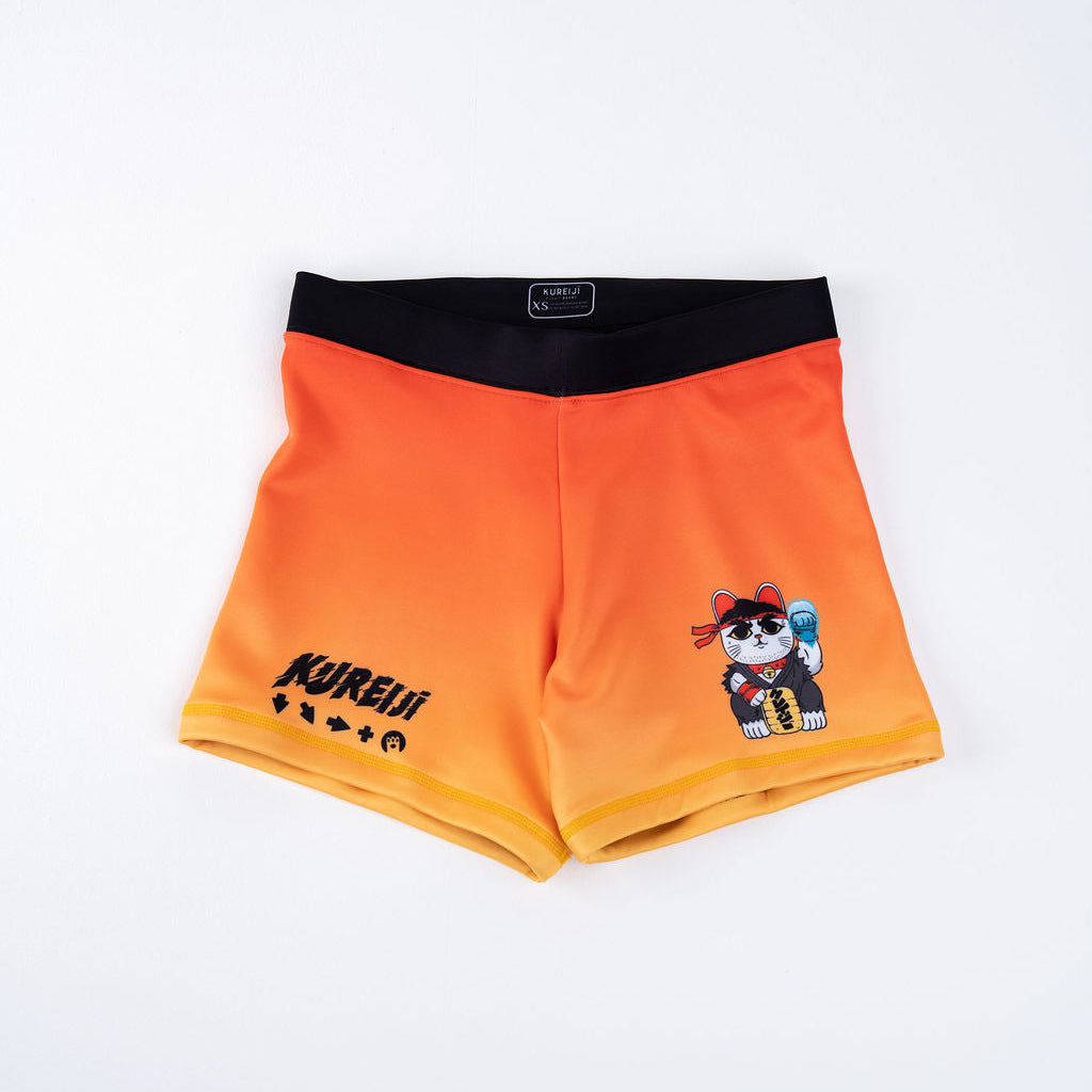 Kureiji Womens Combat Shorts - Neko Fury - Sunrise