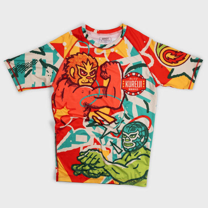 Kureiji Kids Short Sleeve Rashguard - Luchadores