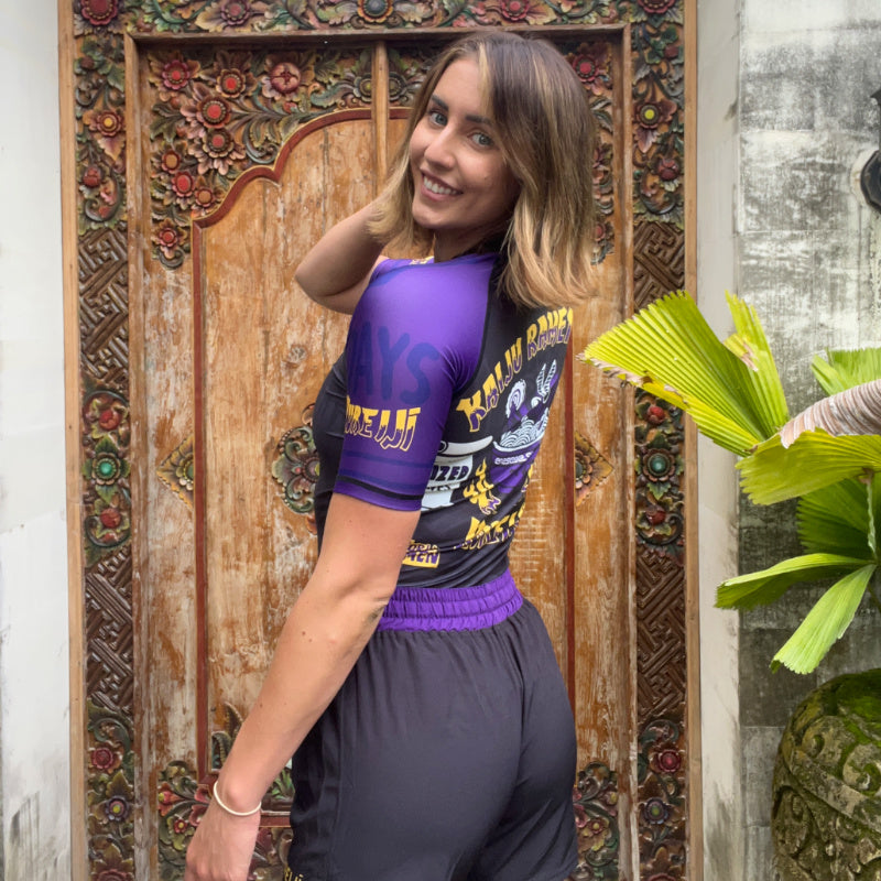 BJJ Short-Sleeve Rashguard - Kureiji Kaiju LA Ramen