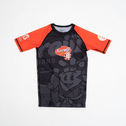 Kureiji Kids Short Sleeve Rashguard -Twisted Fingers Cheese