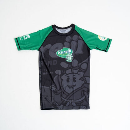 Kureiji Kids Short Sleeve Rashguard -Twisted Fingers Chicken