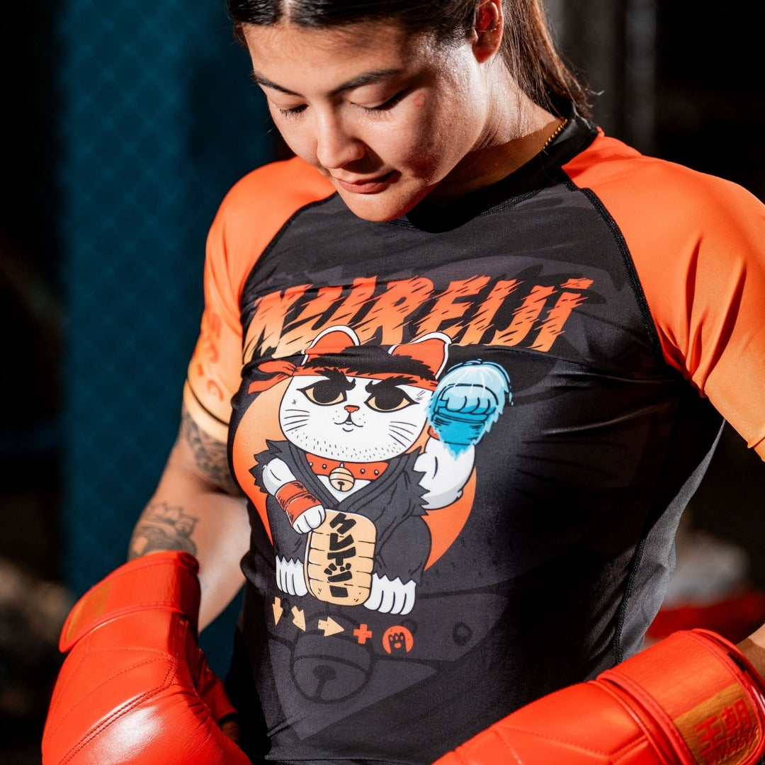 Kureiji Short Sleeve Rash Guard - Neko Fury