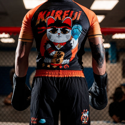 Kureiji Short Sleeve Rash Guard - Neko Fury
