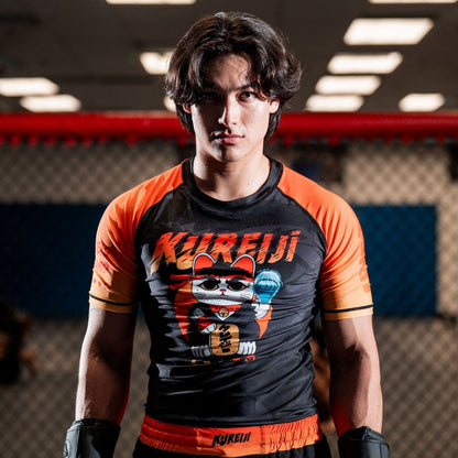 Kureiji Short Sleeve Rash Guard - Neko Fury