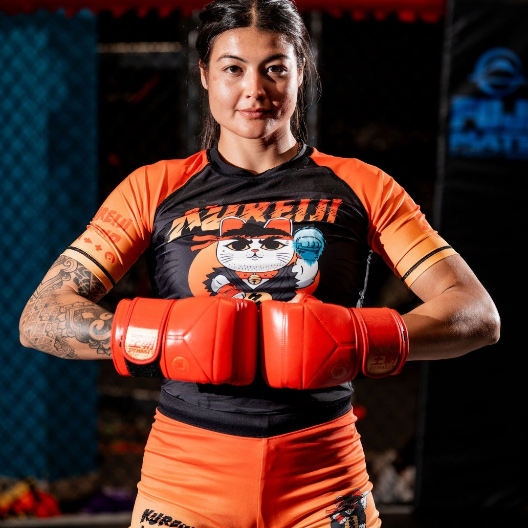 Kureiji Short Sleeve Rash Guard - Neko Fury