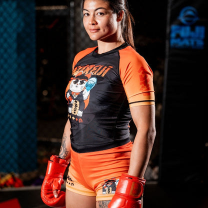 Kureiji Womens Combat Shorts - Neko Fury - Sunrise